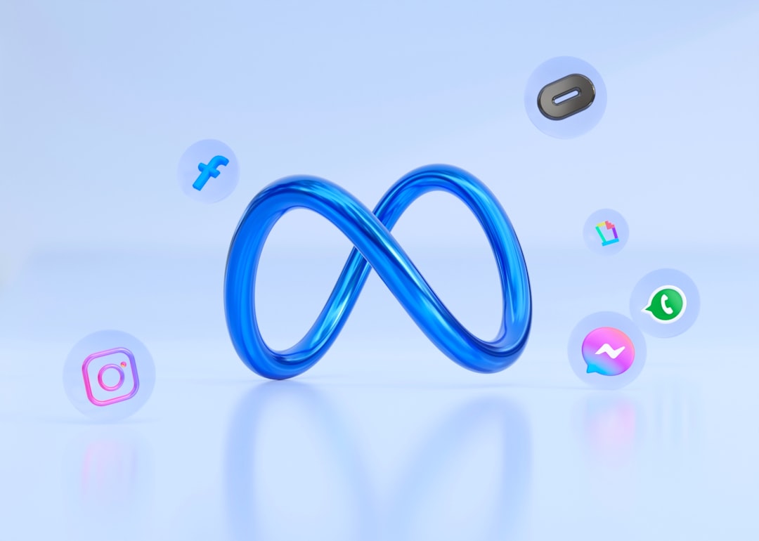 Meta 3D logo.